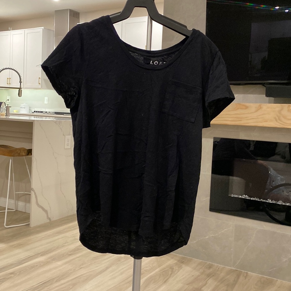 Loft tee shirt black medium